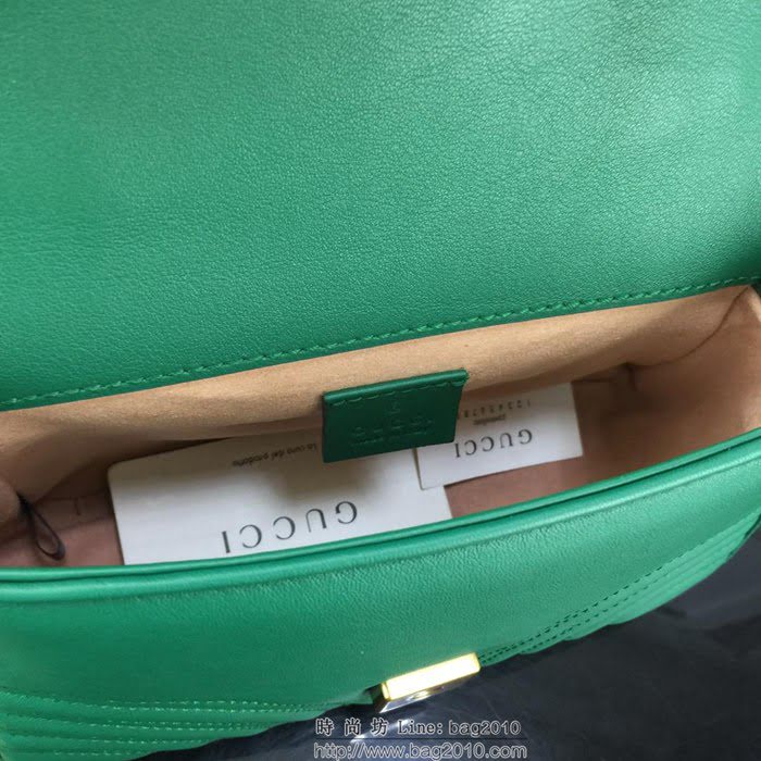 GUCCI古馳 新款 專櫃品質 原單 547260 綠色 鏈條 手提 單肩 斜挎包HY1370